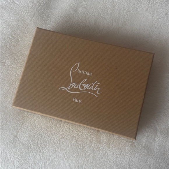 CHRISTIAN LOUBOUTIN Panettone Wallet with Spikes in Black/Gold - Picture 4 of 14